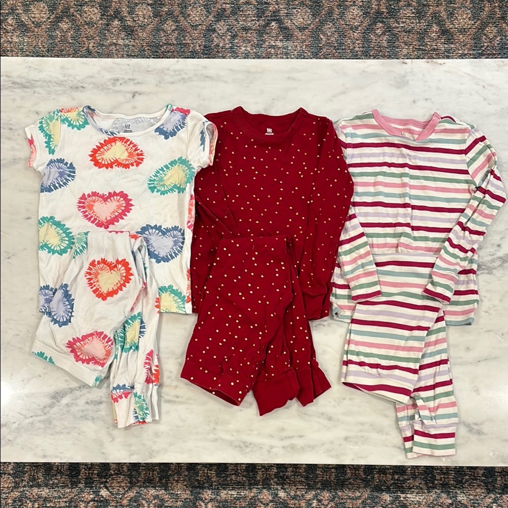 GAP Kids Organic Pajama Sets Bundle - size 8